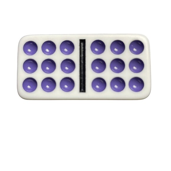 Double Twelve Dominoes Replacement Tile 9 9  Color Dot mq - Picture 1 of 3